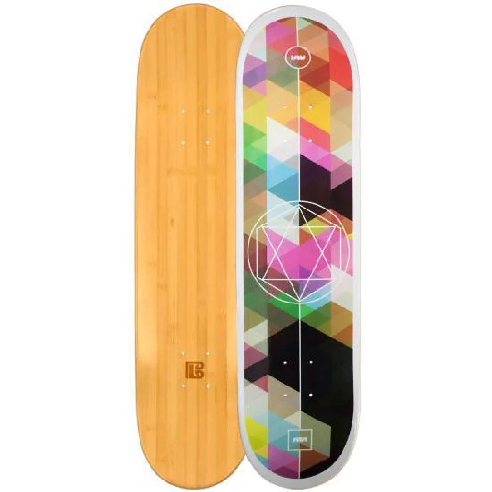 Bamboo Geometricity Graphic Skateboard - Image 3