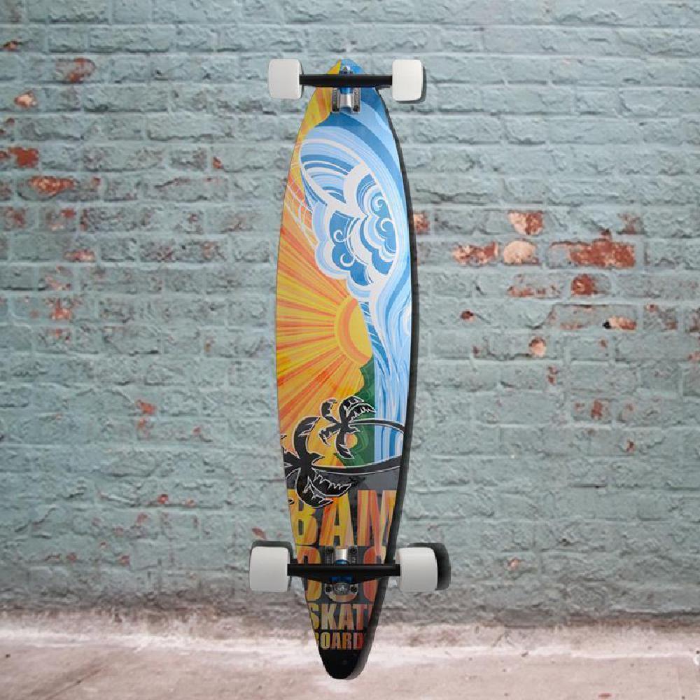 Bamboo Nirvana Pintail 44" Bamboo Longboard - Image 3